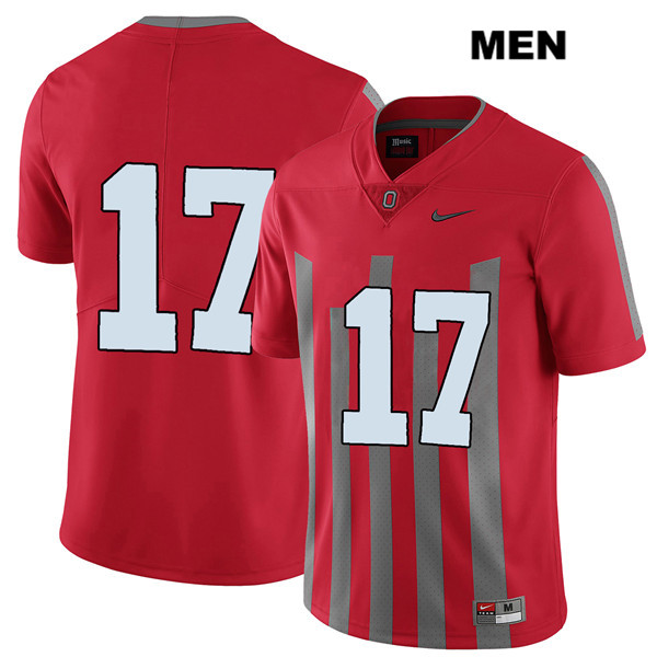 Ohio State Buckeyes Men's Alex Williams #17 Red Authentic Nike Elite No Name College NCAA Stitched Football Jersey CG19K81QV